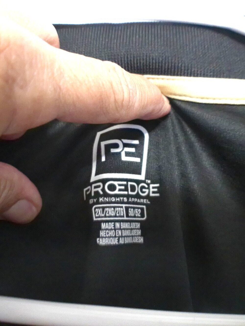 Purdue Boilermakers Polo Shirt Men’s 2XL Black Gold ProEdge Performance NCAA - Picture 2 of 7